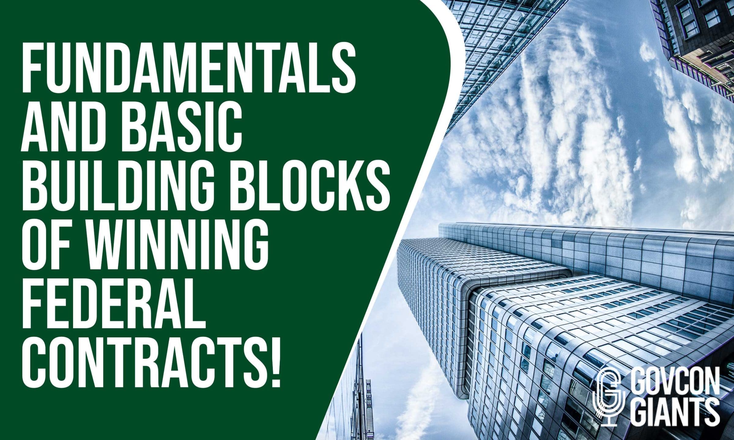 Fundamentals and Basic Building Blocks of Winning Federal Contracts!