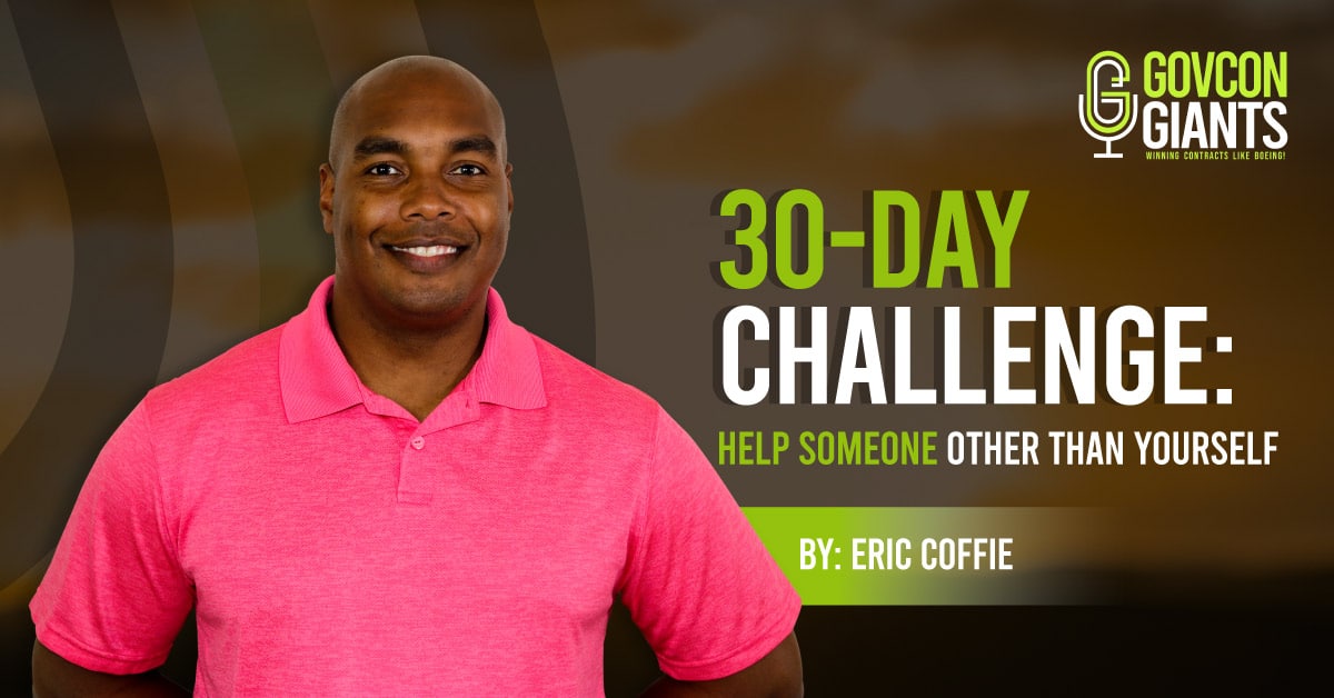 30-day Challenge: Help someone other than yourself