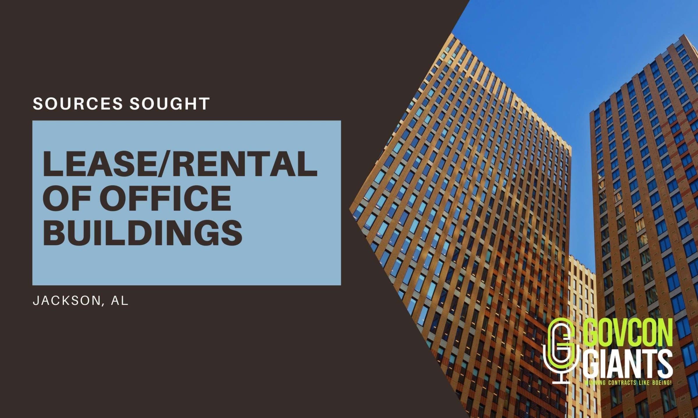RFI: Lease/Rental of Office Buildings In Jackson AL