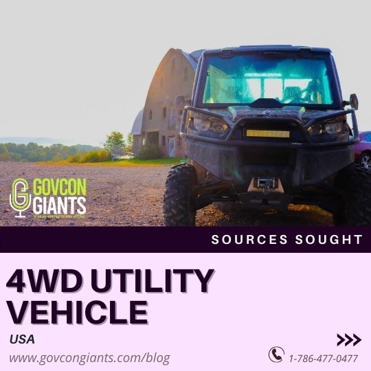 Sources Sought: 4WD Utility Vehicle