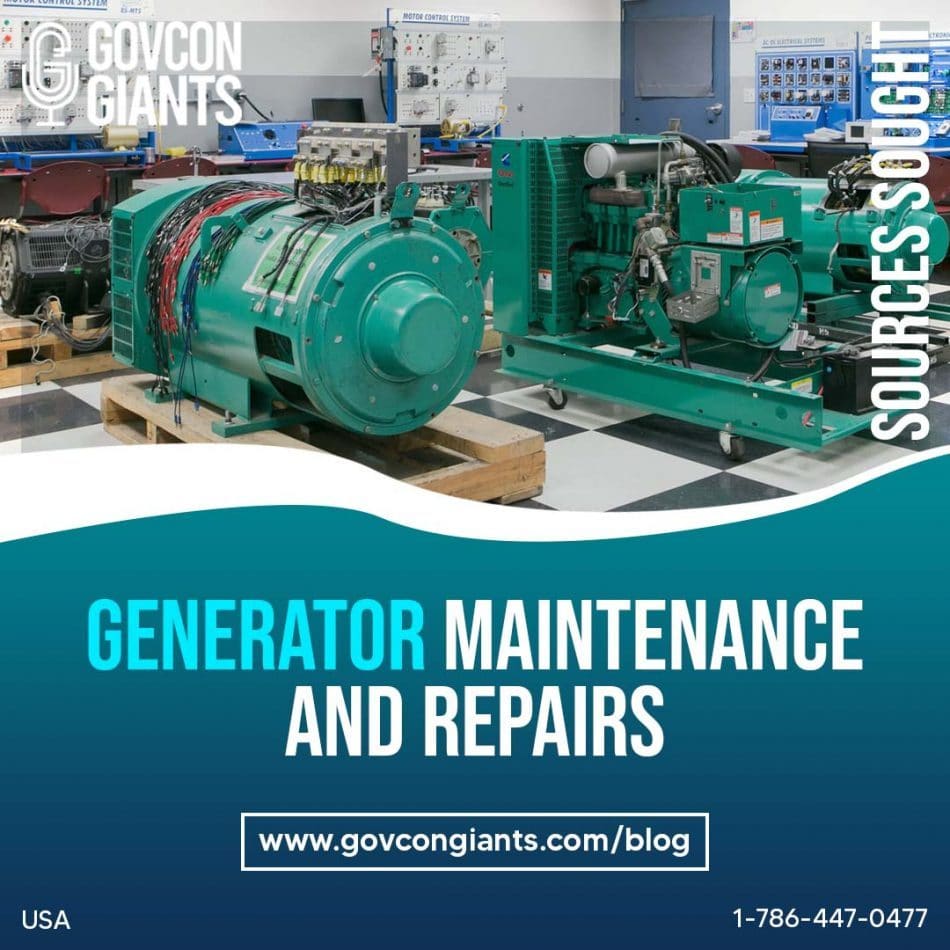 Sources Sought: Generator Maintenance and Repairs