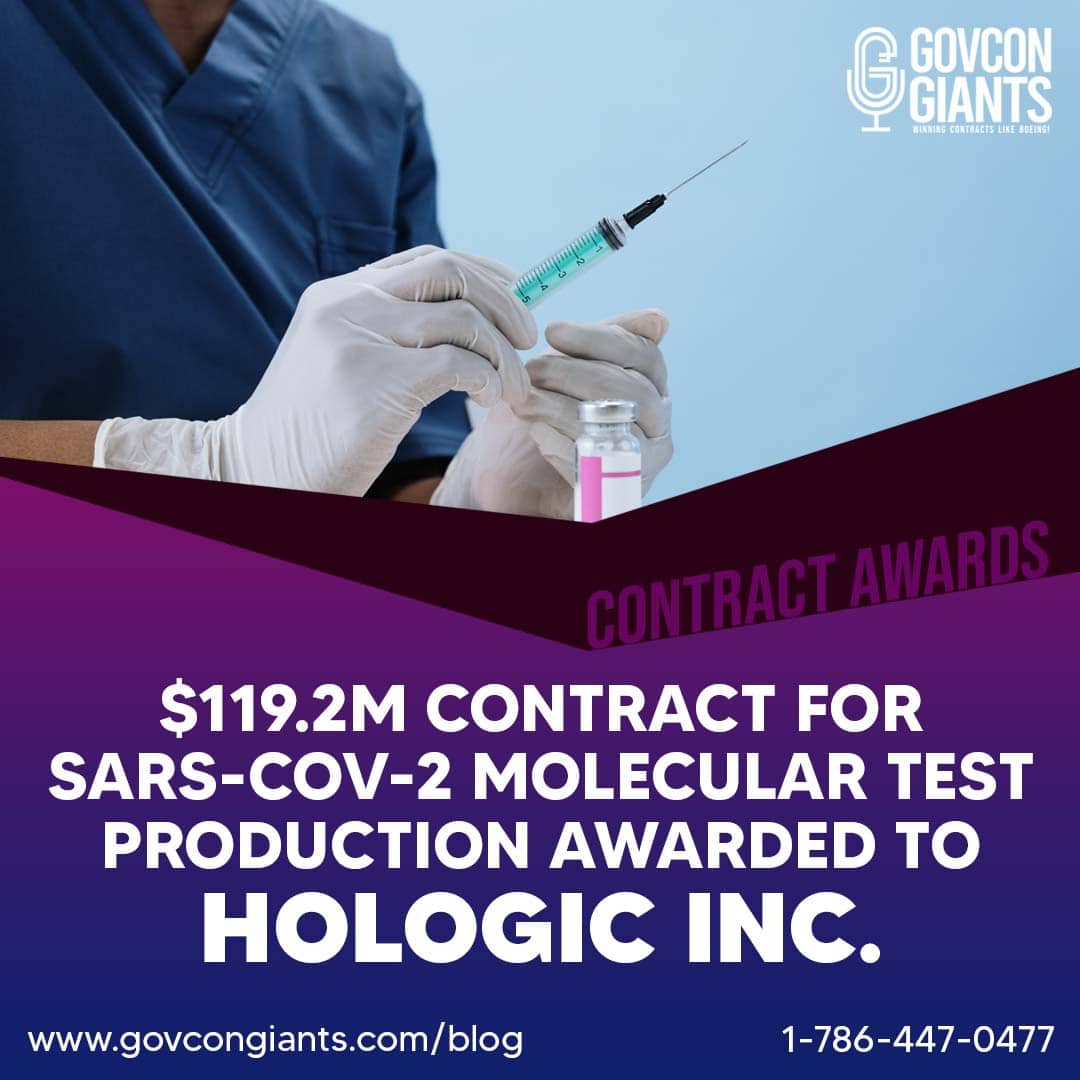 $119.2M Contract For SARS-CoV-2 Molecular Test Production Awarded To Hologic Inc.