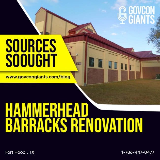 Sources Sought: Hammerhead Barracks Renovation