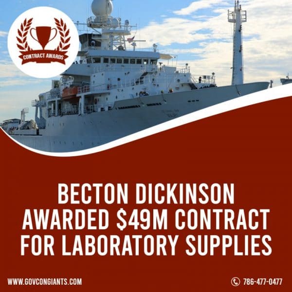 Becton Dickinson awarded $49M contract for laboratory supplies