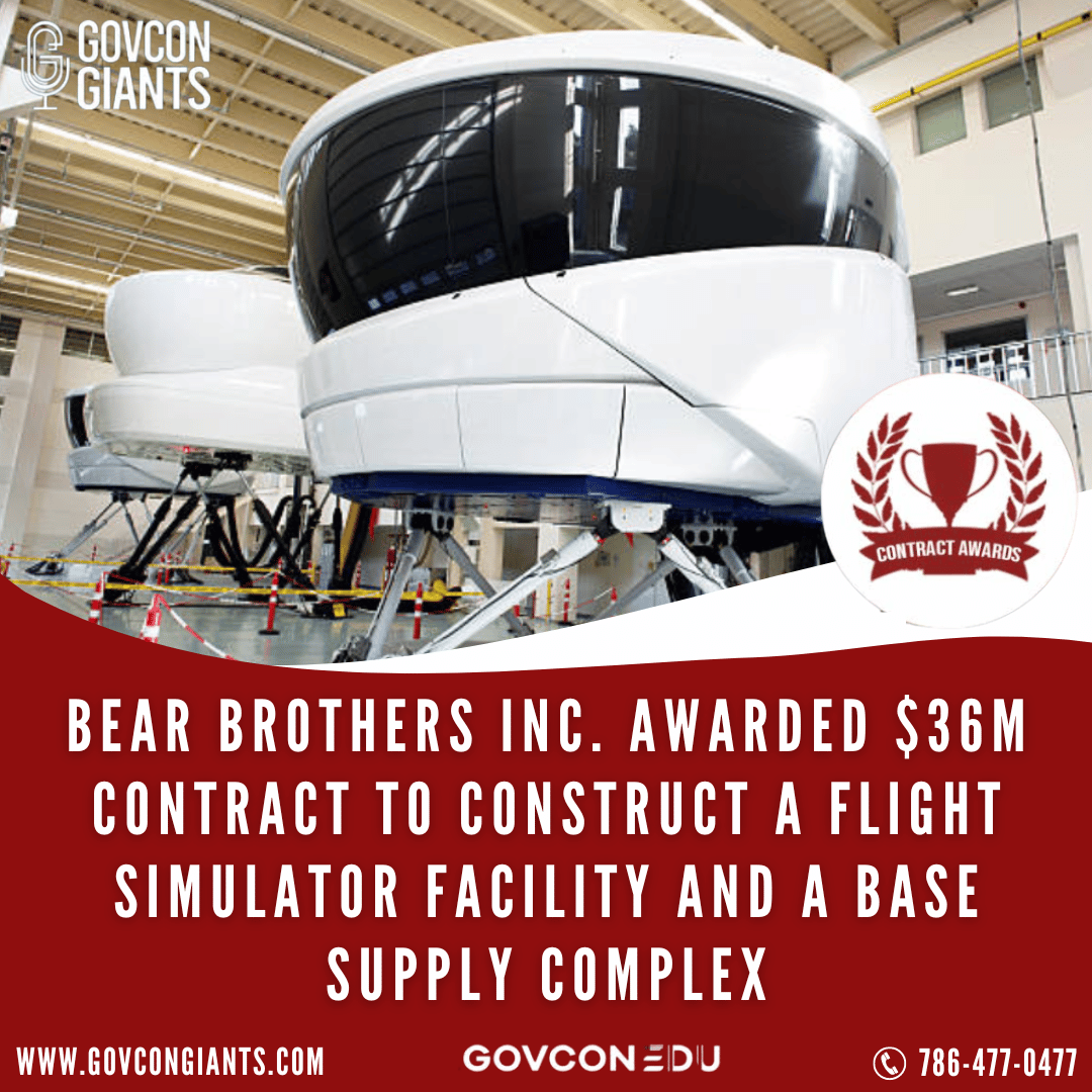 Bear Brothers Inc. awarded $36M contract to construct a flight simulator facility