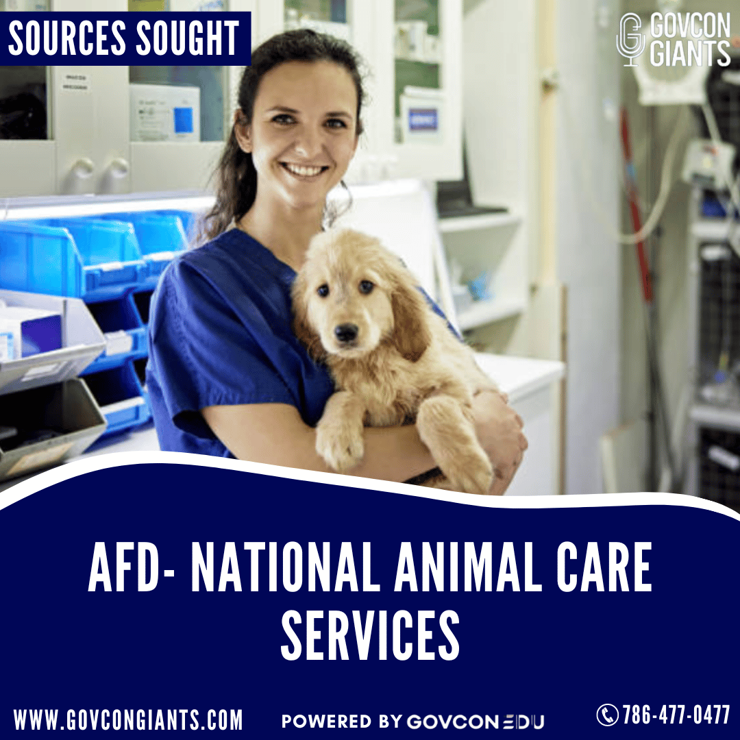 SOURCES SOUGHT: AFD- National Animal Care Services